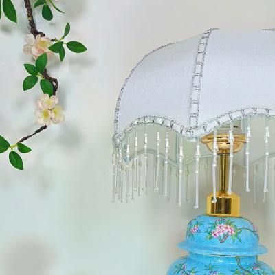 ĐÈN BÀN THIẾT KẾ – MEN XANH HỌA TIẾT CHIM TRĨ